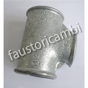 "T TEE  RIDOTTO Ø 1""1/2X1""1/4X1""  RACCORDO GHISA FILETTATO"