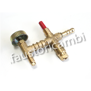 TAP WITH VALVE THERMOCOUPLE AND HOSE FOR BATHTUBS FORK BARBECUE