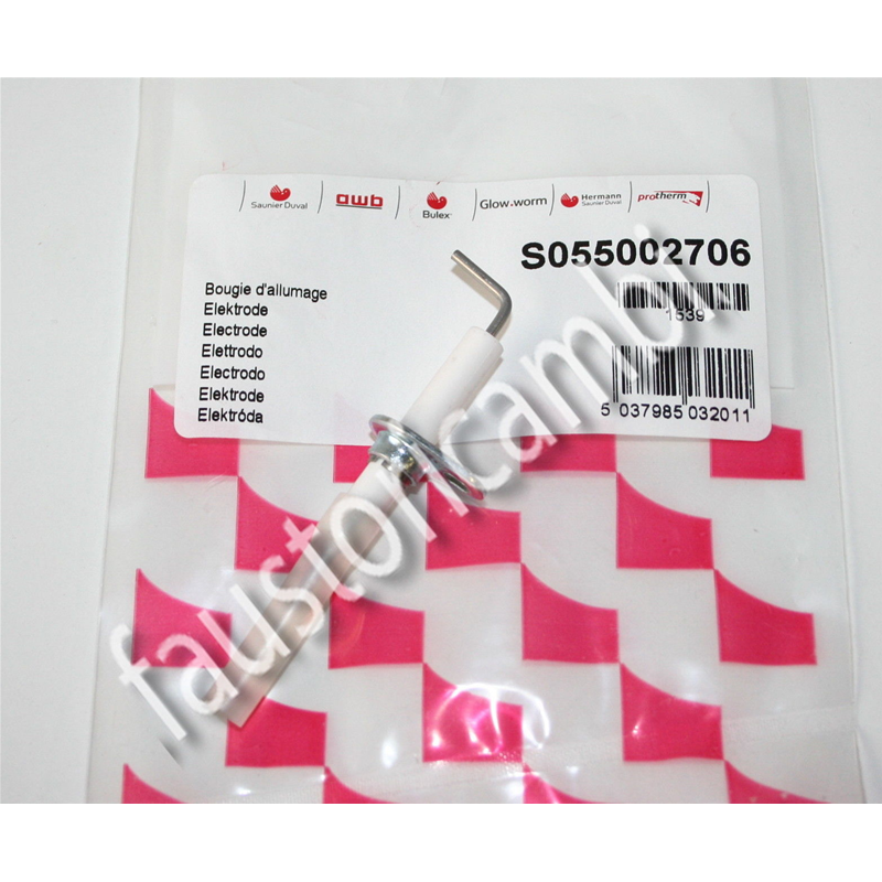 HERMANN 055002706 ÉLECTRODE DE DÉTECTION BOUGIE POUR CHAUDIÈRE LASER 24 SE