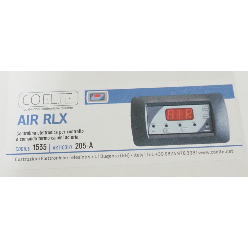 1012178 - COELTE CENTRALINA ELETTRICA PER TERMOCAMINI AD ARIA AIR RLX 205-A  - COELTE