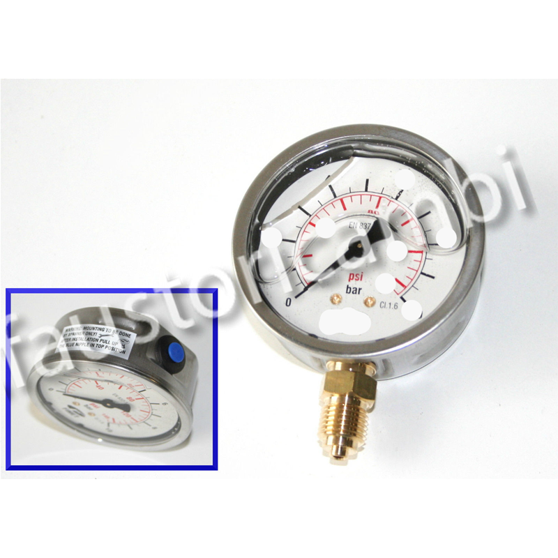 MANOMÈTRE À BAIN DE GLYCÉRINE Ø 100 mm 1/2 RADIAL 2.5 BAR ATE