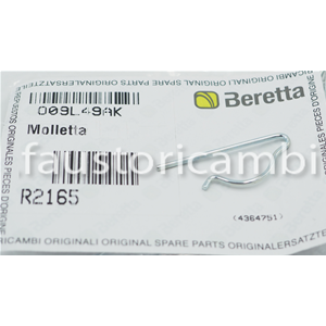 BERETTA MOLLETTA FORCELLA FISSAGGIO RAMPA VASO R2165 RIELLO 4364751 CALDAIA