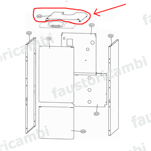 FERROLI KIT COPERCHIO 4 39841070 EX 3110I190 CALDAIA SEVEN D 30 K 100 LN 