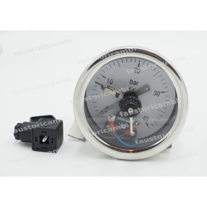 MANOMETER PRESSURE SWITCH WITH / ELECTRIC CONTACT INOX Ø 100 0 - 40 BAR 1/2