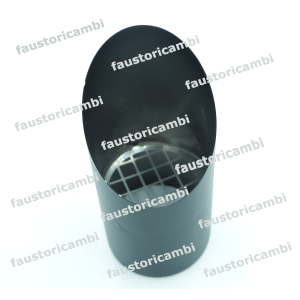 ROCCHEGGIANI TERMINALE A PARETE CON RETE Ø 80 MM SPGN968080 CANNA FUMARIA STUFA A PELLET