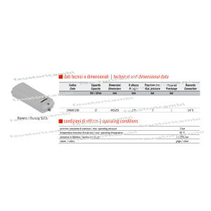 VASE D'EXPANSION RECTANGULAIRE ZILMET 12 LT 3/4 COMPATIBLE AVEC CHAUDIÈRE RIELLO 403464
