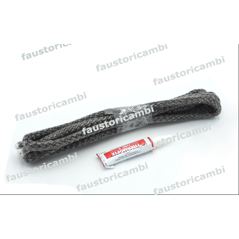 1029964 - KIT 2,5 MT GUARNIZIONE TRECCIA CORDA ARTICA NERA Ø 8 MM