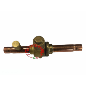 TECNOSYSTEMI VALVOLA A SFERA PER TUBO 3/4 CON RUBINETTO DI SERVIZIO PER FREON