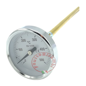 THERMOMETER FÜR HOLZOFENRAUCHER 500°C GRAD LANGER SONDE 30 CM PYROMETER