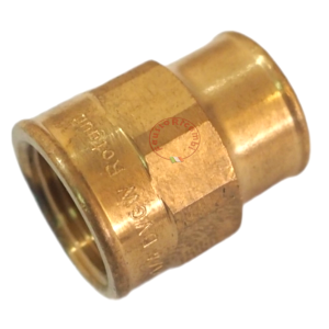 REDUCED FEMALE BRASS SLEEVE 3/8 X 1/4 FF JOINT FITTING REDUCTION