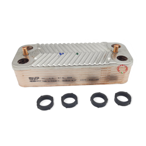 INTERCAMBIADOR DIFF 16 PLACAS + JUNTAS COMPATIBLE CON CALDERA FERROLI 39820430 DIVATOP