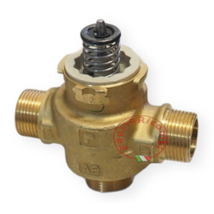 HERMANN BRASS BODY THREE WAY VALVE 3/4 MALE 021001424 HONEYWELL VCZMG6000E BOILER