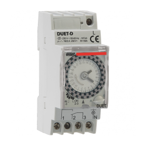 INTERRUPTOR HORARIO VEMER RELOJ MECANICO DIARIO DUET-D DIN 2M 230V