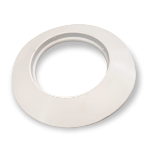 ANILLO DE SILICONA PLACA DE ANILLO Ø 100 PARA TAPA DE PARED DE TUBO DE ALUMINIO BLANCO