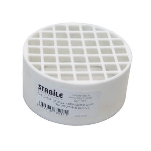 STABILE TERMINAL D’AIR PVC PLASTIQUE Ø 80 TUYAU ALUMINIUM BLANC GRILLE ASPIRATION