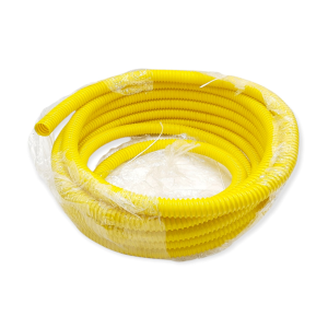 15 METERS YELLOW SHEATH Ø 25 mm INTERNAL CORRUGATED PIPE FOR GAS