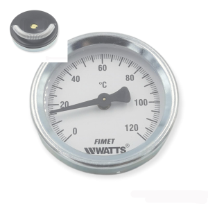 WATTS TERMOMETRO A BRACCIALE Ø 60 mm SCALA 0 +120 C° CON MOLLA