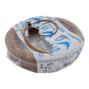 1 METER BROWN ELECTRIC CABLE Ø 2,5 mm FS17 1X2.5 WIRE