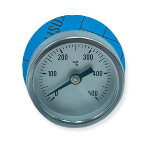 THERMOMETER FOR WOOD OVEN 500 ° C Ø 40 + BARBECUE STOVE GASKET PYROMETER