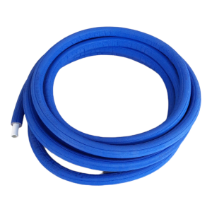 SIXIÈME TUBE MULTICOUCHE PE-XB AVEC ISOLANT BLEU Ø 26X3