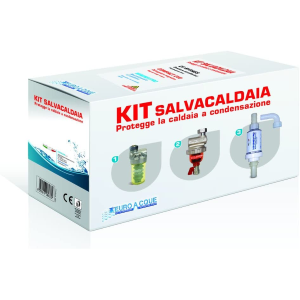 EUROACQUE KIT SALVACALDAIA DOSATORE POLIFOSFATI FILTRO DEFANGATORE NEUTRALIZZATORE CONDENSA