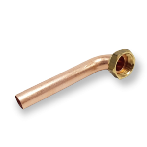 COPPER PIPE WITH FOLDER AND CURVED NUT Ø 18 X 3/4 CM 12 CURVE