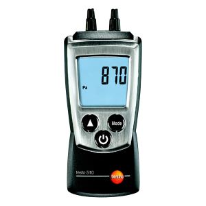 TESTO 510 DIGITAL MANOMETER WITH DISPLAY 0 - 100 HPA PRESSURE GAUGE