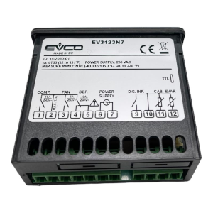 EVCO REFRIGERATOR PANTALLA DE TEMPERATURA CONTROL CONGELADOR REFRIGERATOR EV3123N7