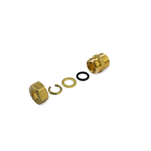 COPPER FITTING Ø 14 X 1/2 MALE MECHANICAL TIGHTENING ORING 1/2X14