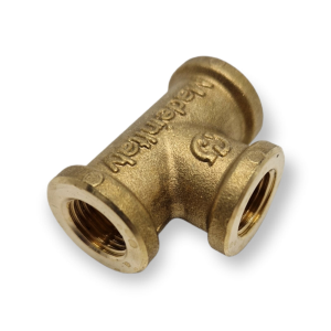 BRASS TEE Ø 1/4 FEMALE THREADED TEE BRANCH FITTING