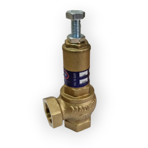 ADJUSTABLE SAFETY VALVE 0.5 - 16 BAR WITH CONVEYED OUTLET Ø 1/2 STEAM WATER GAS