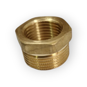 BRASS REDUCTION 3/4 X 1/2 MALE FEMALE MF THREADED FITTING