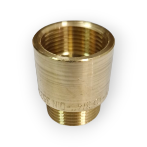 HEAVY BRASS EXTENSION Ø 3/4 X 25 mm MALE FEMALE BRASS SLEEVE MF JOINT