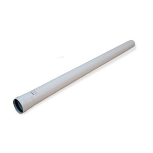 ALUMINUM TUBE Ø 80 WHITE PAINTED CERTIFIED 200 ° C 