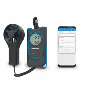 SAUERMANN SI-VV3 THERMO-ANÉMOMÈTRE À HÉLICE COMPTEUR DE VITESSE ET DEBIT D'AIR