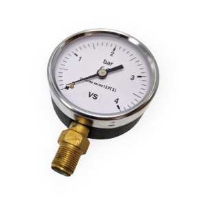 AIR WATER PRESSURE GAUGE 4 BAR ATE Ø 80 mm THREAD 3/8 RADIAL IRON CASE