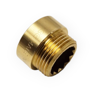 PROLUNGA OTTONE PESANTE Ø 1" X 15 mm MANICOTTO OTTONE MASCHIO FEMMINA GIUNTO MF 