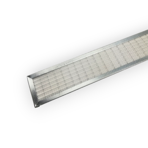 FILTRO DE AIRE LAVABLE PARA VENTILOCONVECTOR 100X1150 MM ESPESOR 5 MM MARCO GALVANIZADO PANEL DE PANAL REGENERABLE
