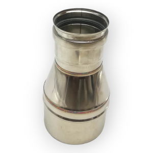 REDUCCIÓN CONO INOX 80 HEMBRA 120 MACHO CHIMENEA SPG 511120M080F