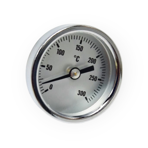 BIMETALLIC OVEN THERMOMETER IRON CASE Ø 40 MM 0+200°C REAR 1/4 THREADED