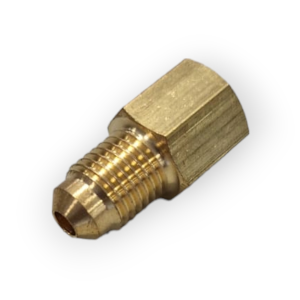 REDUCTOR DE LATON Ø 1/4 SAE MACHO A 1/8 NPT HEMBRA TUBO COBRE JUNTA REDUCIDA AIRE ACONDICIONADO