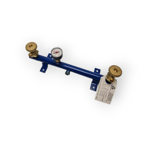 RAMP CONTROL UNIT FOR COUPLING TWO LPG GAS CYLINDERS WITH PRESSURE GAUGE