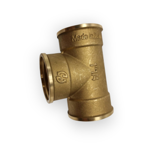 BRASS TEE Ø 1"1/4 FEMALE THREADED T-JOINT FITTING 11/4