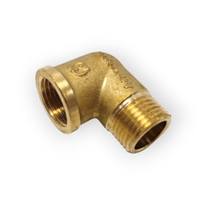 GOMITO OTTONE MF CURVA 90° Ø 1" RACCORDO FILETTATO MASCHIO FEMMINA 