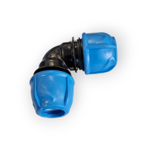 RACCORDO POLIETILENE A COMPRESSIONE GOMITO A 90° Ø 40