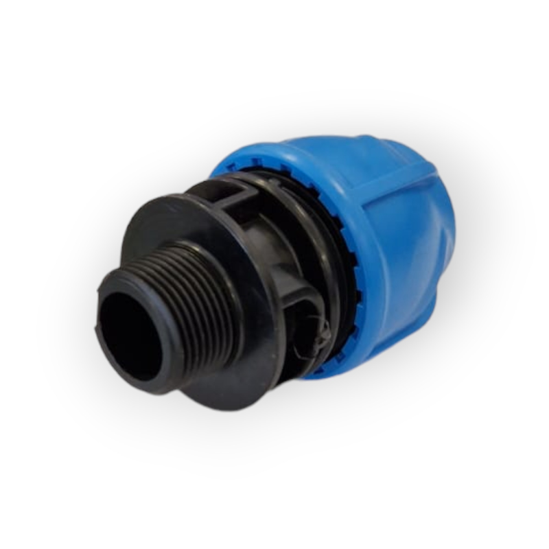 RACCORD TERMINAL MÂLE À COMPRESSION POLYÉTHYLÈNE Ø 3/4 X 25