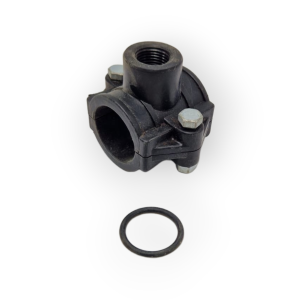 RACCORDO POLIETILENE A COMPRESSIONE PRESA A STAFFA NERE 32X3/4