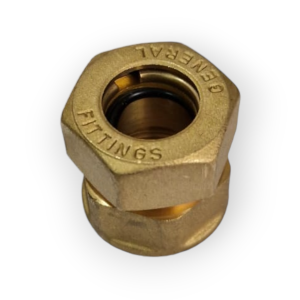 RACCORDO RAME A COMPRESSIONE 16 X 3/4  FEMMINA ORING STRINGERE 16X3/4 3/4X16