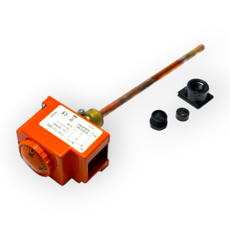 IMIT TERMOSTATO REGOLAZIONE A IMMERSIONE TC2 542440 40-210°C POZZETTO 20 CM CALDAIA