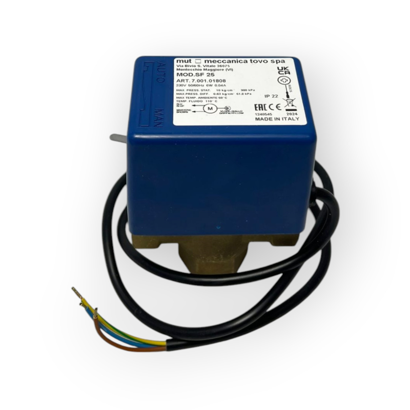 "MUT SF25 UMLENKVENTIL 3 DREIWEGE-ZONEN Ø 1"" 220 V WARMWASSER WEIBLICH"